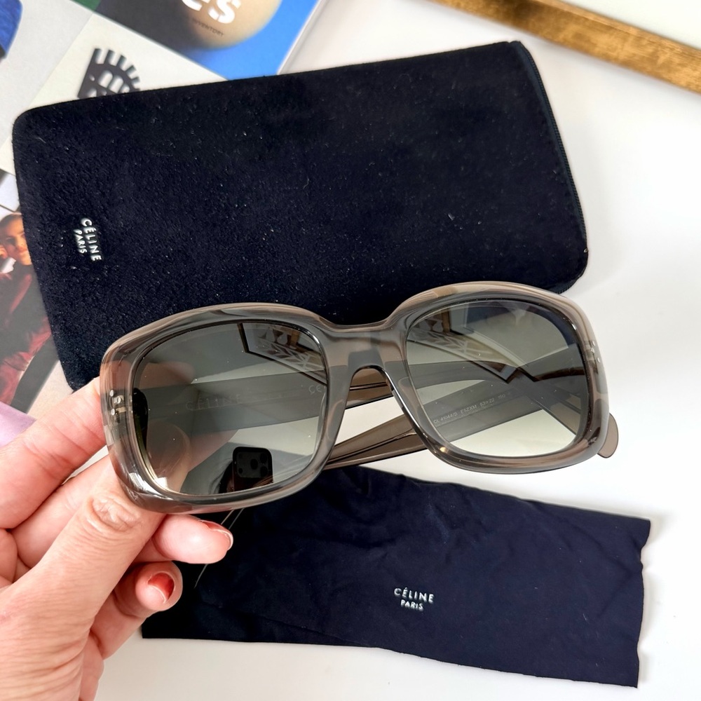 Celine Acetate Sunglasses‎ Oversized Frame - Picture 2 of 6